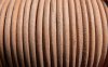 Lederband 3mm rund natur - 25 Meter Rolle Lederband 3mm rund natur - 25 Meter Rolle
